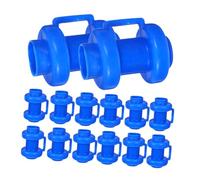 TOYANDONA 20pcs Trampoline Enclosure Pole Cap Fit Protective Tube Covers for Safety Net Poles Quick Installation Repair Parts for Indoor Outdoor Trampolines