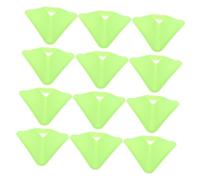 TOYANDONA 20pcs Triangle Soccer Training Cones for Football Agility Drills Lightweight Plastic Sports Markers for Speed and Team Practice Stable Base Discs for Indoor Outdoor Use