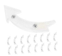 TOYANDONA 20pcs White Bike Wheel Reflectors High Reflective Cycling Safety Signs Reflective Clips for Mountain and Touring Bikes Night Warning and Decoration