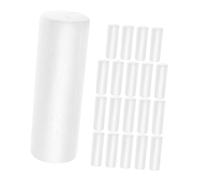 TOYANDONA 20pcs White Craft Foam Cylinders Tubes for DIY Decorations Floral Arrangements Bases Compact Versatile Crafting Blocks for Weddings Parties and Holiday Displays