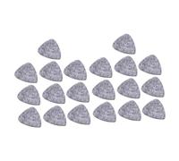 TOYANDONA 20pcs Wool Felt Guitar Pick for Acoustic String Instruments Soft Tone Comfortable Grip Bass Guitar Ukulele Picks Grey