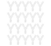 TOYANDONA 20pcs Y Shaped Plastic Aquarium Hose Connector Three-Way Connector for Oxygen Aeration with Simple Installation Suitable for Fish Tank Air Pump Accessories