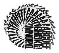 TOYANDONA 24 Sheets Vinyl Letter Number Stickers Large Quantity Self-Adhesive Alphabet Decals for Scrapbooking Car Mailbox Window Decoration Strong Adhesive