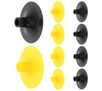 TOYANDONA 24pcs Archery Safety Arrow Tips with Flexible Suction Cups Replacement Rubber Arrowheads for Compound Bow Black Yellow Protective Heads for Outdoor Shooting Games