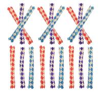 TOYANDONA 24pcs Assorted Color Bamboo Finger Bird Chew for Parrots, Multi-functional Synthetic Material Foraging Shredder, Birthday Party Goodie Bag Stuffer and Pinata Filler Random Color