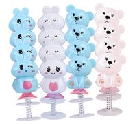 TOYANDONA 24Pcs Cartoon Rabbit Bear Jumping for Spring Party Favors Christmas Stocking Stuffers Safe Smooth Design No Battery Required Random Color