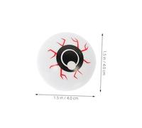 TOYANDONA 24pcs Colorful Halloween Eyeballs Hollow Plastic Bouncing Terror Props for Scary Party Decorations Reusable Lightweight Craft Accessory