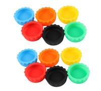 TOYANDONA 24pcs Colorful Silicone Reptile Feeding Bowls Set with Wide Rim Anti-tip Design Shallow Pet Food and Water Dishes for Lizards Tortoises Bearded Dragons and Small Animal Feeders