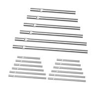 TOYANDONA 24pcs DIY Aluminum Wind Chime Tubes Replacement Robust Tubes in Lengths Easy to Install Windchime Parts for Garden and Home Crafting Projects