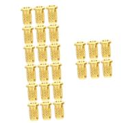 TOYANDONA 24pcs Diy Electric Guitar Accessories String Ferrules Mounting Caps and Bridge Buckles for Guitar Builders