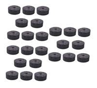 TOYANDONA 24pcs Drum Mat Practice Pad Low Volume Cymbal Felt Washers for Guitar Strap Buttons Grey