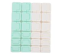 TOYANDONA 24pcs Electric Socket Protective for Safety Material Prevents Electric Shocks Dust for Home Use Dual Triple Socket