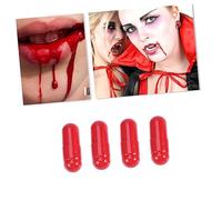 TOYANDONA 24Pcs Fake Blood Capsules for Pranks Realistic Horror Prop for Halloween April Fool's Day and Cosplay Party Decorations Fun for Theatrical Scenes