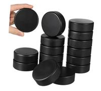TOYANDONA 24pcs Foam Hockey Pucks Soft Lightweight Training Balls Safe Indoor Outdoor Practice Equipment Noise-reducing Portable for All Ages