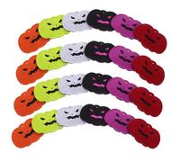 TOYANDONA 24pcs Halloween Felt Pumpkin Patches DIY Sewing Accessories for Clothing and Jewelry Making Lightweight Decorative Charms for Festive Party and Home Decor Creative Craft Supplies