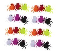 TOYANDONA 24pcs Halloween Felt Spider Patches DIY Embroidered Cloth Decorations Vibrant Lightweight Accessories for Party Home Decor Crafting Charm