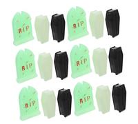 TOYANDONA 24pcs Halloween Mini Coffin Figurines Compact Spooky Dollhouse Ornaments for Haunted House Decor Reusable Prank Props for Party Decorations and DIY Graveyard Scenes