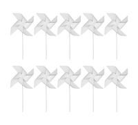 TOYANDONA 24pcs Make Your Own Windmill Kits DIY Painting Crafting Spinner Pinwheel Blank Pinwheel Toy for School Work Home Crafting