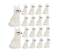 TOYANDONA 24pcs Mini Resin Fox Figurines Set for DIY Micro Landscape Cute Cartoon Animal Decorations for Desktop Flowerpot and Garden Ornament Portable and Craft Accessories