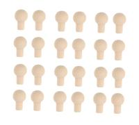 TOYANDONA 24pcs Miniature Door Knobs for Dolls House 1:12 Scale Miniature Handles Mini Furniture Accessories Wooden Drawer Knobs for Boys and Girls