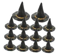 TOYANDONA 24pcs Miniature Witch Hats for Dollhouse DIY Accessories Cute Halloween Party Props Gift