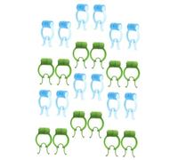 TOYANDONA 24pcs Nose Clips for Breathing Training Ergonomic Nasal Stopper Clips in Blue and Green Professional EVA Pom Material Nose Aid for Lung Exercise Nosebleed Prevention and Nasal