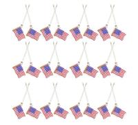 TOYANDONA 24pcs Patriotic Hanging Decorations Vivid 3d Design Plastic Ornaments with Striking Threedimensional Look Resist Damage Simple Installation for 4th of July Family Gatherings