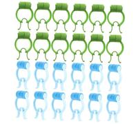 TOYANDONA 24pcs Portable Nose Stopper Clips for Lung Breathing Training Ergonomic Flexible Nasal Clips for and Nasal Congestion Blue and Green for Men and Women