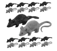 TOYANDONA 24pcs Realistic Fake Rat Mouse for Halloween Decorations Lightweight Prank Props Portable Indoor Outdoor Party Trick Ready to Use for Scaring and Fun