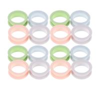 TOYANDONA 24pcs Silicone Scissor Finger Rings for Shears Ergonomic Design and Comfortable Grip, Non-Slip Thumb Protectors for Animal Grooming and Hair Cutting, for Barbers and Stylists