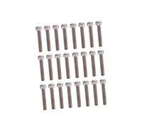 TOYANDONA 24pcs Silver Pickup Mounting Screws for Humbucker Double Coils Electric Guitar Fixing Screws in Guitar Assembly