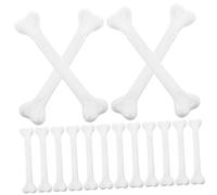 TOYANDONA 24Pcs Small White Fake Halloween Bones Realistic Skeleton Bone Props for Party Decorations Haunted Houses and Halloween Displays