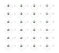 TOYANDONA 24pcs Threaded Suction Hangers Suction Hooks 40m5-6 PVC Material with Metal Screw Great Easy to Remove for Keys and String Lights on Smooth Clean Surfaces