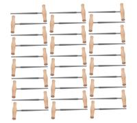 TOYANDONA 24pcs Violin Peg Hole Tool 1:30 Tapered Wooden Handle for Viola Maintenance