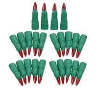 TOYANDONA 24Pcs Vivid Fake Halloween Nail Cover Pranking Witch Nails for Cosplay Party Realistic Decor Props for Haunted House and Halloween Celebrations