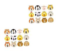 TOYANDONA 24sheets Animal Design Monthly Stickers for Newborn Milestone Tracking Self-Adhesive Decals for Boy Girl Nursery Decor