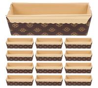 TOYANDONA 25 Pieces Paper Loaf Pans, Disposable Paper Baking Loft Mold, Rectangle Baking Pans for Quick Bread Small Pumpkin Breads, Microwave Oven Freezer Safe, 6. 7 X 3. 7 X 2 Inch