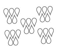 TOYANDONA 25pcs Bungee Cord for Trampoline Heavy Duty Elastic Tie down Straps Black Hooks for Outdoor Tent and Tarp Fixing
