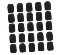 TOYANDONA 25pcs Clip-style Microphone Sponge Covers Supple Clip-mic Covers for Gaming Microphone Speaker