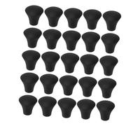 TOYANDONA 25pcs Drum Leg Protectors Slip-resistant Rubber Floor Pads for Drum Kit Stand Legs Non-marring Foot Covers for Carpet and Hardwood Surfaces