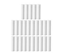 TOYANDONA 25pcs G White Plastic Refillable Lip Balm Tubes with Push Wheel Mechanism and Caps Round Lip Gloss Storage Containers and Moisturiser