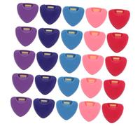 TOYANDONA 25pcs Guitar Pick Organizer Box Triangular Plectrum Holder Case Portable Acoustic Guitar Picks Storage Case for Ukulele Banjo Supplies