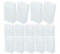 TOYANDONA 25Pcs Kraft Paper Candy Bags with Blue Polka Dots Party Favor Bags for Birthday Treats Cookies Jewelry and Dog Party Supplies Kraft Paper Wrapping