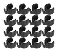 TOYANDONA 25pcs Microphone Stand Cable Clips Plastic Mic Clip for Stand with Simple Design and Fine Workmanship Suitable for 25mm Diameter Tube Quickly Fasten Wires Hold Microphone Wires