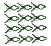 TOYANDONA 25pcs Plastic Plant Fixing Clips for Garden Plants Supports Flower Stem Holders Durable Reusable Gardening Accessories for Vines and Tree Support