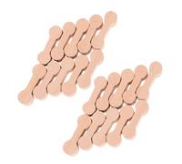 TOYANDONA 25pcs Wooden Dog Bone Train Track Adapters for Secure Railway Connector Parts for DIY Train Layouts Precise Craftsmanship for Stable Rail Expansion and Creative Play