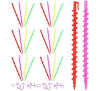 TOYANDONA 26pcs Spiral Hair Perm Rods for Short Hair Solid Small Size Cold Wave Styling Tools