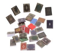 TOYANDONA 27pcs Scale Classical Mini Books for Doll Accessories Elegant Tiny Blank Books for Bjd Scenes Study Decor and Photography Craft