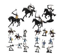 TOYANDONA 28pcs Miniature Knight Figures Soldier Models Tiny People Table People Models Boys and Girls Supply Mini Figurines for Tabletop Miniatures
