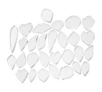 TOYANDONA 29pcs Plastic Petal and Leaf Craft Template Mold for Beginners